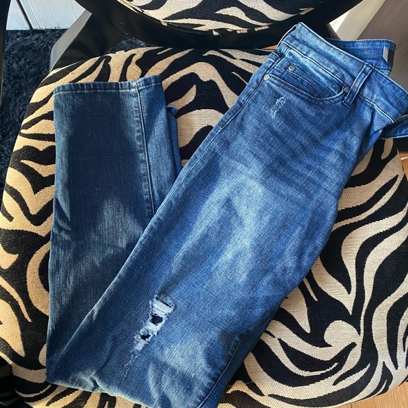 KUT From the Cloth Catherine distressed boyfriend jeans size 2 - Picture 3 of 8